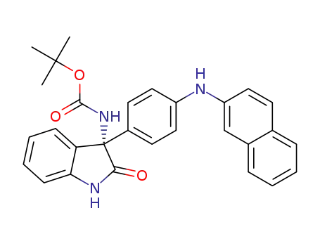 (S)-tert-butyl (3-(4-(naphthalen-2-ylamino)phenyl)-2-oxoindolin-3-yl)carbamate