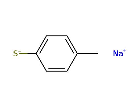 Molecular Structure of 10486-08-5 (4-METHYLBENZENETHIOL, SODIUM SALT)