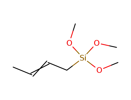 Molecular Structure of 13436-83-4 (but-2-enyl(trimethoxy)silane)