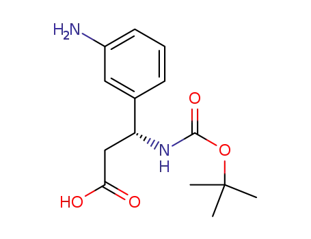 (3R)-3-(3-aminophenyl)-3-[(tert-butoxycarbonyl)amino]propanoic acid