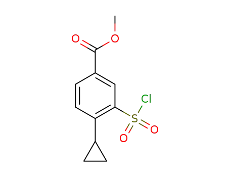 methyl 3-(chlorosulfonyl)-4-cyclopropylbenzoate
