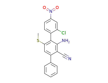 3'-amino-2″-chloro-5'-(methylthio)-4″-nitro-[1,1':4',1″-terphenyl]-2'-carbonitrile