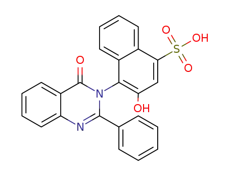 3-hydroxy-4-(4-oxo-2-phenylquinazolin-3(4H)-yl)naphthalene-1-sulfonic acid
