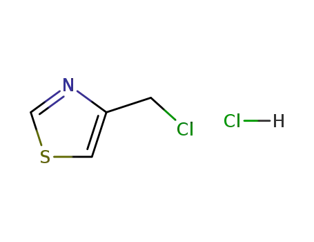 Molecular Structure of 7709-58-2 (4-(CHLOROMETHYL)THIAZOLE HYDROCHLORIDE)