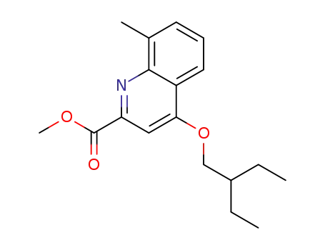 methyl-4-(2-ethylbutoxy)-8-methylquinoline-2-carboxylate
