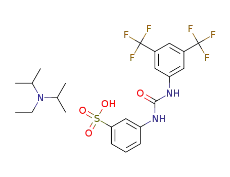 N-ethyl-N-isopropylpropan-2-aminium 3-(3-(3,5-bis(trifluoromethyl)phenyl)ureido)benzenesulfonate