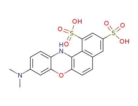 9-dimethylamino-12H-benzo[a]phenoxazine-1,3-disulfonic acid