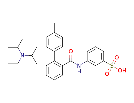 N-ethyl-N-isopropylpropan-2-aminium 3-(4′-methyl-[1,1′-biphenyl]-2-carboxamido)benzenesulfonate
