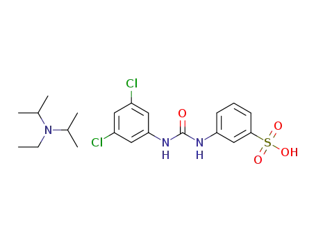 N-ethyl-N-isopropylpropan-2-aminium 3-(3-(3,5-dichlorophenyl)ureido)benzenesulfonate