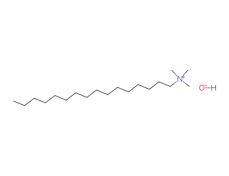 505-86-2,Hexadecyltrimethylammonium hydroxide,1-Hexadecanaminium,N,N,N-trimethyl-, hydroxide (9CI);Ammonium, hexadecyltrimethyl-, hydroxide(7CI,8CI);Hexadecyltrimethylammonium hydroxide (6CI);Cetyltrimethylammoniumhydroxide;Trimethylhexadecylammonium hydroxide;1-Hexadecanaminium,N,N,N-trimethyl-, hydroxide (1:1);