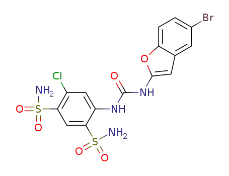 3-(5-bromo-1-benzofuran-2-yl)-1-(5-chloro-2,4-disulfamoylphenyl)urea