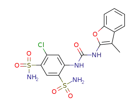 1-(5-chloro-2,4-disulfamoylphenyl)-3-(3-methyl-1-benzofuran-2-yl)urea