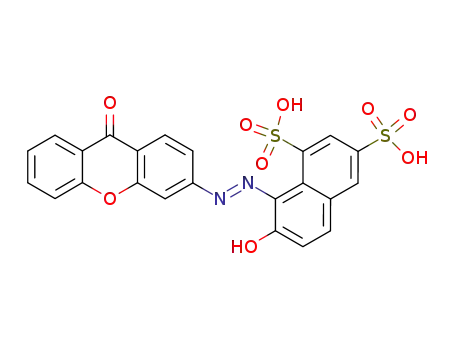 7-hydroxy-8-(9-oxo-xanthen-3-ylazo)-naphthalene-1,3-disulfonic acid