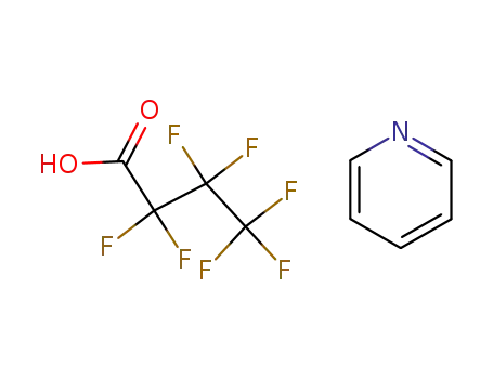 Molecular Structure of 95682-68-1 (Butanoic acid, heptafluoro-, compd. with pyridine (1:1))