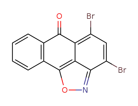 3,5-dibromo-6-oxo-6H-anthra<1,9-cd>isoxazole