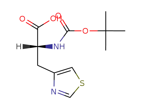 Molecular Structure of 134107-69-0 (Boc-D-4-Thiazolylalanine)