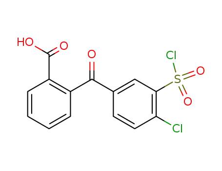 Molecular Structure of 68592-12-1 (5-(2-Carboxybenzoyl)-2-chlorobenzenesulfonyl chloride)