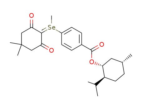 <4'-<(-)-menthyloxycarbonyl>phenyl>(methyl)selenonium 4,4-dimethyl-2,6-dioxocyclohexylide