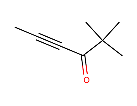 Molecular Structure of 71932-99-5 (Hex-4-yn-3-one, 2,2-dimethyl-)
