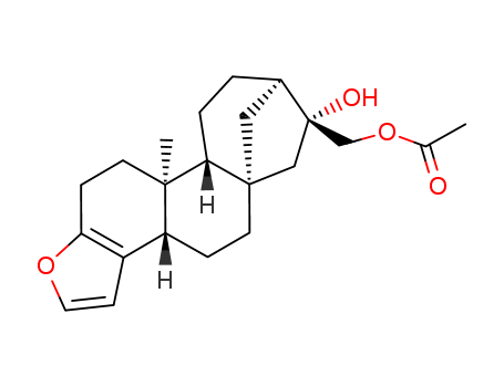 5a,8-Methano-5aH-cyclohepta[5,6]naphtho[2,1-b]furan-7-methanol,3b,4,5,6,7,8,9,10,10a,10b,11,12-dodecahydro-7-hydroxy-10b-methyl-, 7-acetate,(3bS,5aS,7R,8R,10aR,10bS)-(81760-48-7)