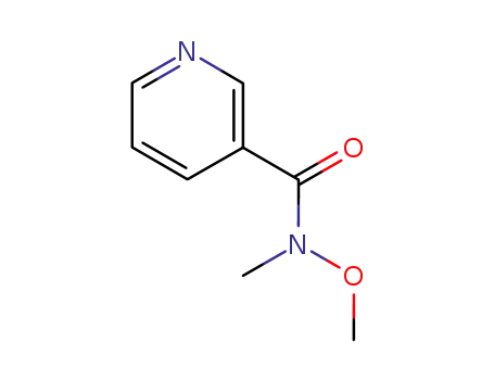 Molecular Structure of 95091-91-1 (N - Methoxy - N - Methylpyridine - 3 - carboxaMide)