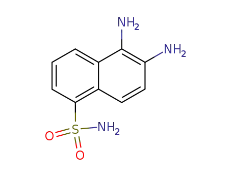 Molecular Structure of 118876-56-5 (1-Naphthalenesulfonamide, 5,6-diamino-)