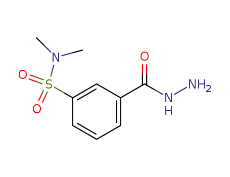 Molecular Structure of 96134-79-1 (3-HYDRAZINOCARBONYL-N,N-DIMETHYL-BENZENESULFONAMIDE)