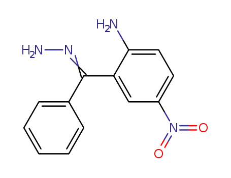 Molecular Structure of 39106-73-5 (Methanone, (2-amino-5-nitrophenyl)phenyl-, hydrazone)