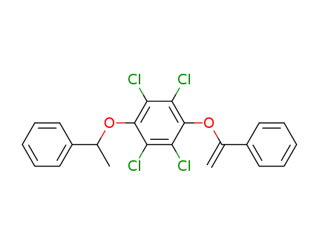 1,2,4,5-Tetrachloro-3-(1-phenyl-ethoxy)-6-(1-phenyl-vinyloxy)-benzene
