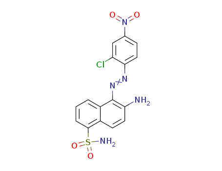 1-Naphthalenesulfonamide,6-amino-5-[2-(2-chloro-4-nitrophenyl)diazenyl]-