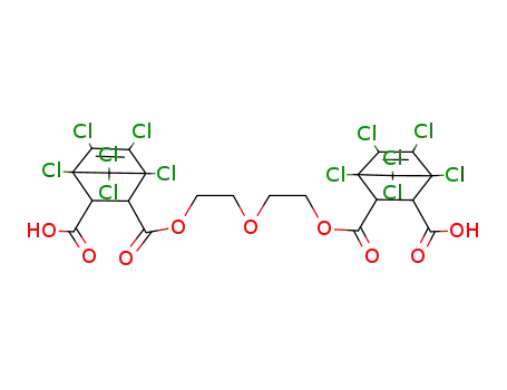 5,8,11-trioxa-4,12-dioxo-2,3,13,14-di(1,4,5,6,7,7-hexachlorobicyclo<2.2.1>hept-5-en-2,3-ylene)pentadecanedioic acid
