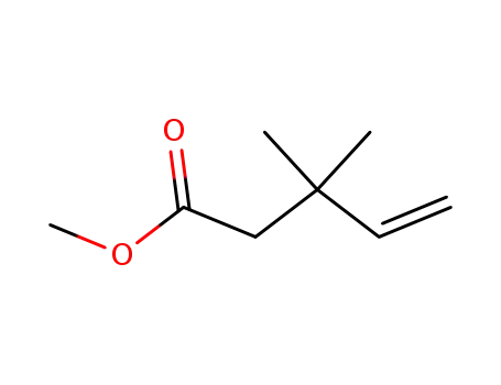Molecular Structure of 63721-05-1 (Methyl 3,3-dimethylpent-4-enoate)