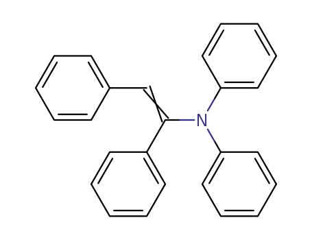Molecular Structure of 134414-84-9 (Benzenemethanamine, N,N-diphenyl-a-(phenylmethylene)-)