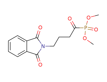 Molecular Structure of 125040-04-2 (Phosphonic acid,
[4-(1,3-dihydro-1,3-dioxo-2H-isoindol-2-yl)-1-oxobutyl]-, dimethyl ester)