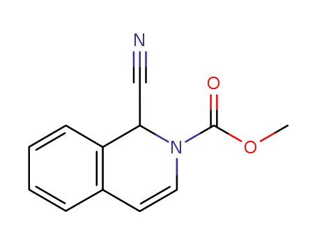 1,2-dihydro-2-methoxycarbonylisoquinoline-1-carbonitrile