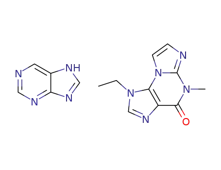 1-Ethyl-5-methyl-1H,5H-imidazo[2,1-b]purin-4-one; compound with 7H-purine