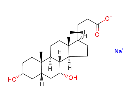 Cholan-24-oic acid, 3,7-dihydroxy-, monosodium salt, (3alpha,5beta,7alpha)-
