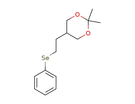 Molecular Structure of 90475-37-9 (1,3-Dioxane, 2,2-dimethyl-5-[2-(phenylseleno)ethyl]-)