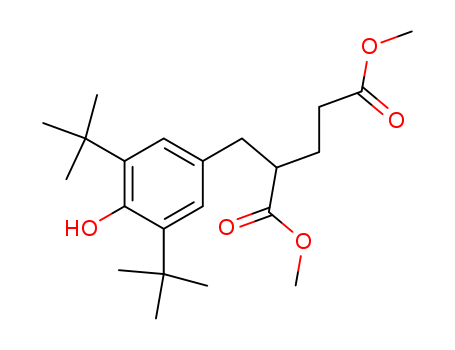 Pentanedioic acid, 2-((3,5-bis(1,1-dimethylethyl)-4-hydroxyphenyl)meth yl)-, dimethyl ester