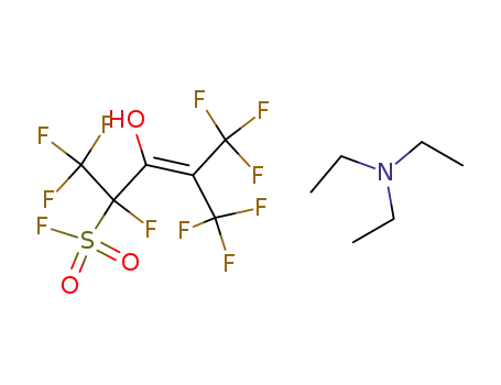 1,1,1,2,5,5,5-Heptafluoro-3-hydroxy-4-trifluoromethyl-pent-3-enesulfonyl fluoride; compound with triethyl-amine