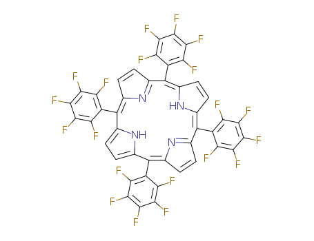 25440-14-6,5,10,15,20-TETRAKIS(PENTAFLUOROPHENYL)-21H,23H-PORPHINE,21H,23H-Porphine,5,10,15,20-tetrakis(pentafluorophenyl)- (9CI);Porphine, 5,10,15,20-tetrakis(pentafluorophenyl)-(8CI);5,10,15,20-Tetrakis(2,3,4,5,6-pentafluorophenyl)-21H,23H-porphine;5,10,15,20-Tetrakis(pentafluorophenyl)-21H,23H-porphine;5,10,15,20-Tetrakis(pentafluorophenyl)-21H,23H-porphyrin;5,10,15,20-Tetrakis(pentafluorophenyl)porphine;5,10,15,20-Tetrakis(pentafluorophenyl)porphyrin;Tetrakis(pentafluorophenyl)porphine;Tetrakis(pentafluorophenyl)porphyrin;meso-Tetrakis(2,3,4,5,6-pentafluorophenyl)porphyrin;meso-Tetrakis(pentafluorophenyl)porphyrin;meso-Tetrakis(perfluorophenyl)porphyrin;