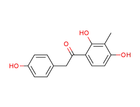 Molecular Structure of 139256-03-4 (Ethanone, 1-(2,4-dihydroxy-3-methylphenyl)-2-(4-hydroxyphenyl)-)