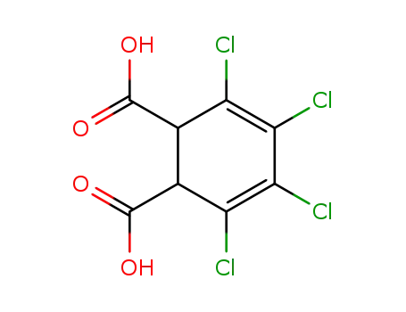Molecular Structure of 49578-22-5 (3,5-Cyclohexadiene-1,2-dicarboxylic acid, 3,4,5,6-tetrachloro-)