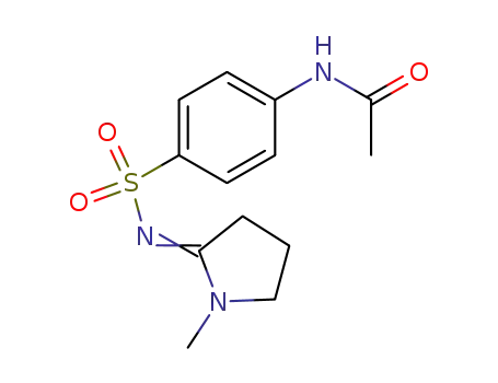 Molecular Structure of 124869-79-0 (N-(4-{[(2E)-1-methylpyrrolidin-2-ylidene]sulfamoyl}phenyl)acetamide)