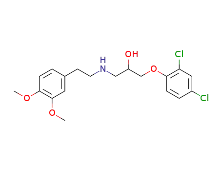 DL-1-(2,4-Dichlor-phenoxy)-3-<2-(3,4-dimethoxyphenyl)-ethylamino>propan-2-ol