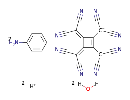 Dianilinium-<3,4-bis(dicyanmethylen)-1-cyclobuten-1,2-diyl>bis(dicyanmethanid)-dihydrat