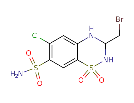 3-bromomethyl-6-chloro-1,1-dioxo-1,2,3,4-tetrahydro-1λ6-benzo[1,2,4]thiadiazine-7-sulfonic acid amide