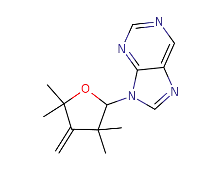 9-(3,3,5,5-Tetramethyl-4-methylene-tetrahydro-furan-2-yl)-9H-purine