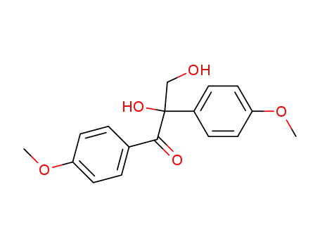 Molecular Structure of 26692-68-2 (1-Propanone, 2,3-dihydroxy-1,2-bis(4-methoxyphenyl)-)