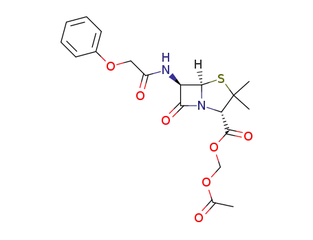 acetoxymethyl 6-(phenoxyacetamido)-penicillinate